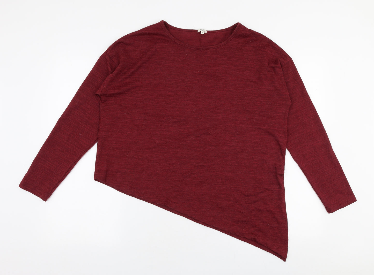 OVS Womens Red Round Neck  Polyester Pullover Jumper Size M