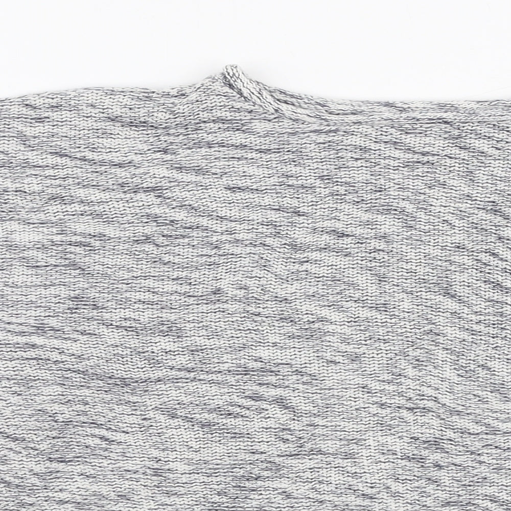 New Look Womens Grey Round Neck  Cotton Pullover Jumper Size S