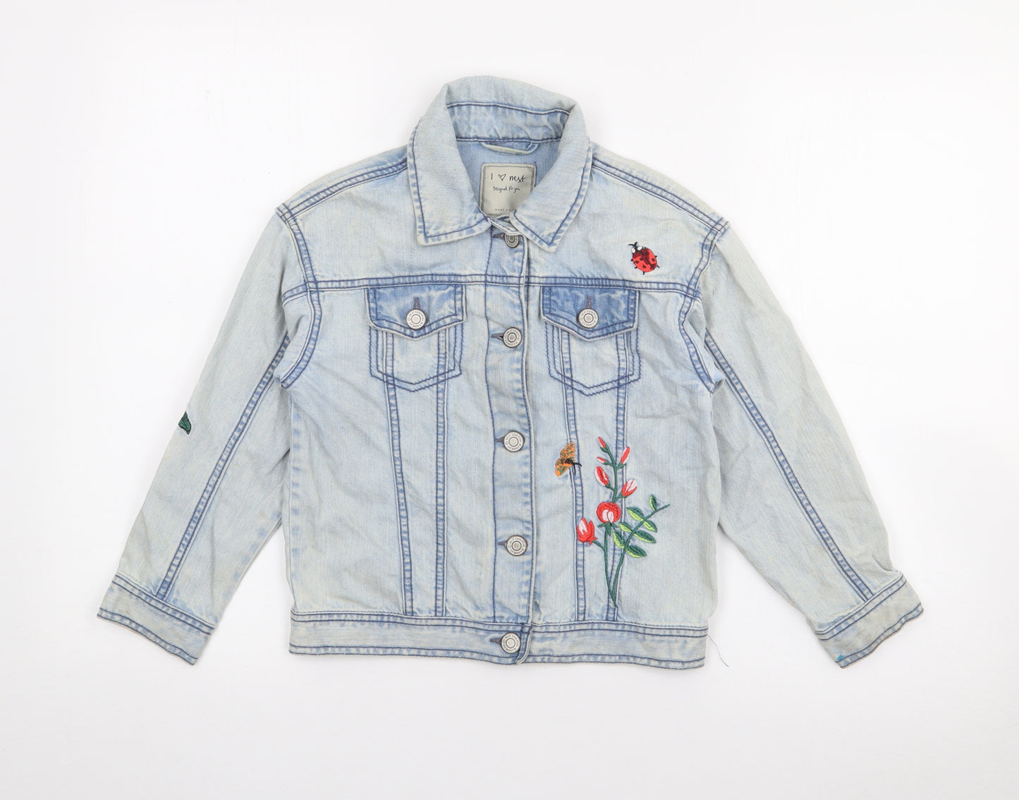NEXT Girls Blue   Jacket  Size 7 Years  Button