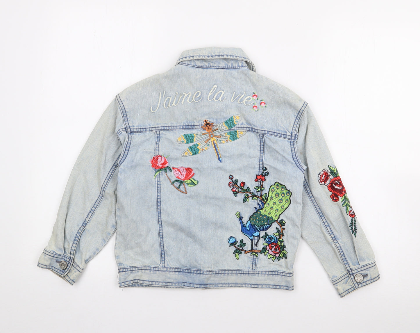 NEXT Girls Blue   Jacket  Size 7 Years  Button