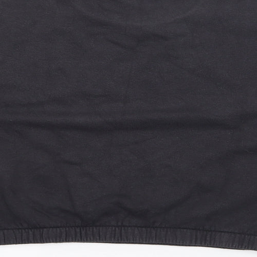 Marks and Spencer Girls Black Camouflage Cotton Pullover Sweatshirt Size 10-11 Years