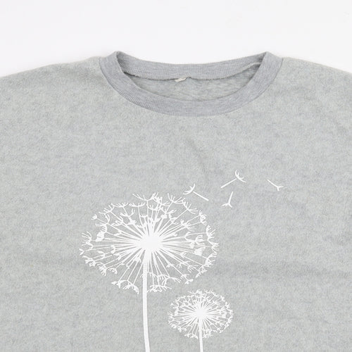 Preworn Womens Grey  Polyester Pullover Sweatshirt Size L   - Dandelion