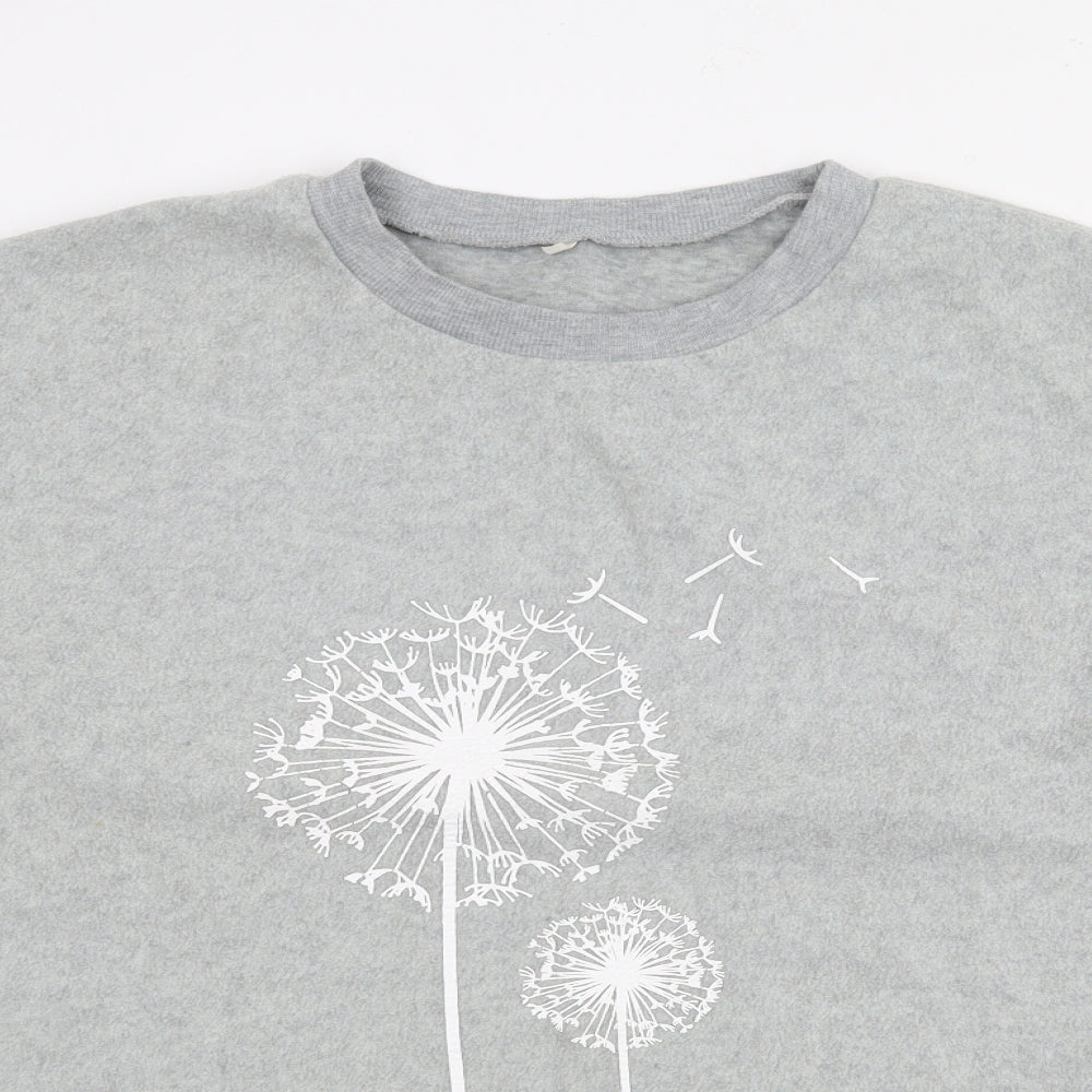 Preworn Womens Grey  Polyester Pullover Sweatshirt Size L   - Dandelion