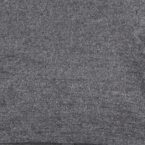 George Womens Grey V-Neck  Acrylic Cardigan Jumper Size 14