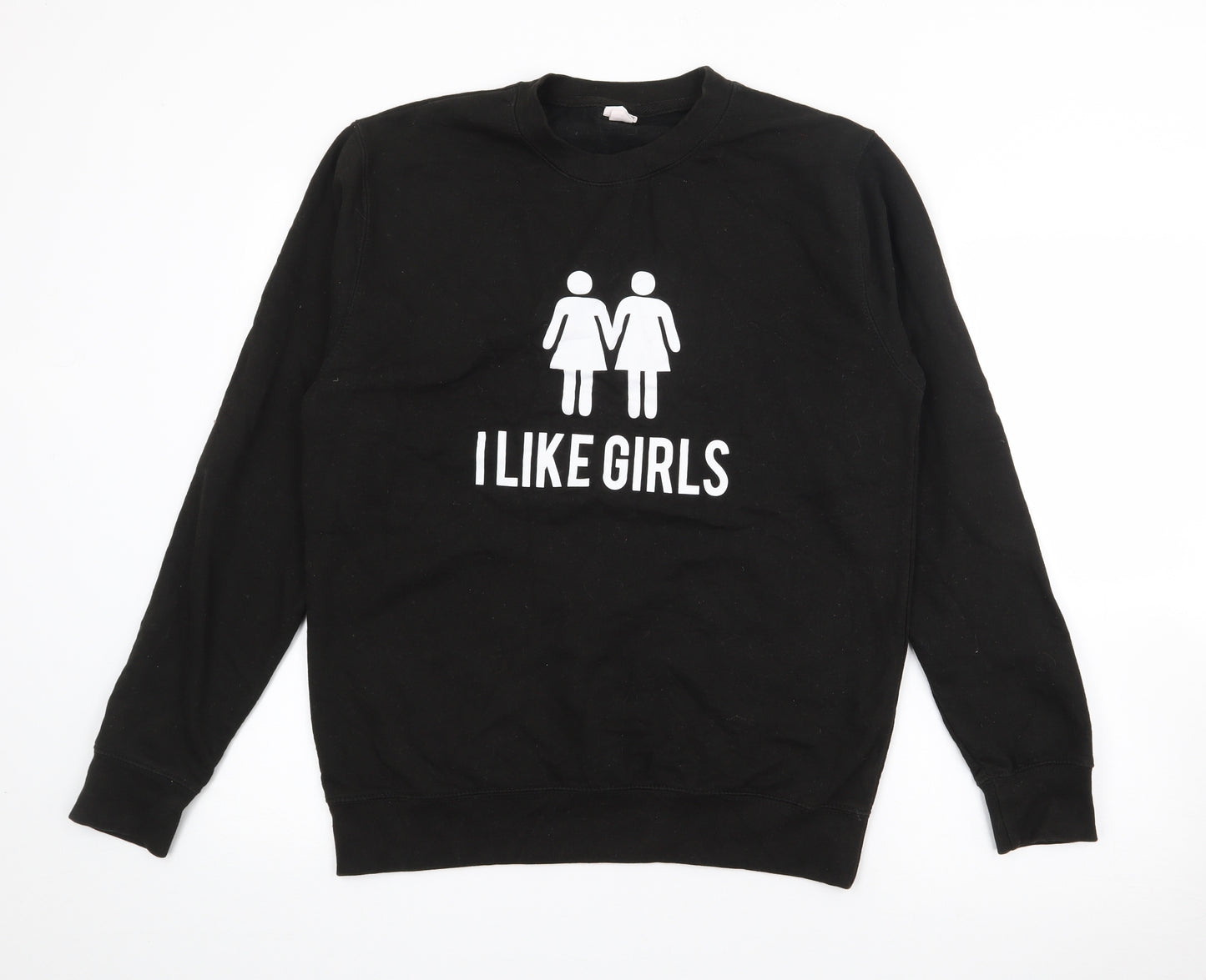 AWD Womens Black  Cotton Pullover Sweatshirt Size M   - Like Girls