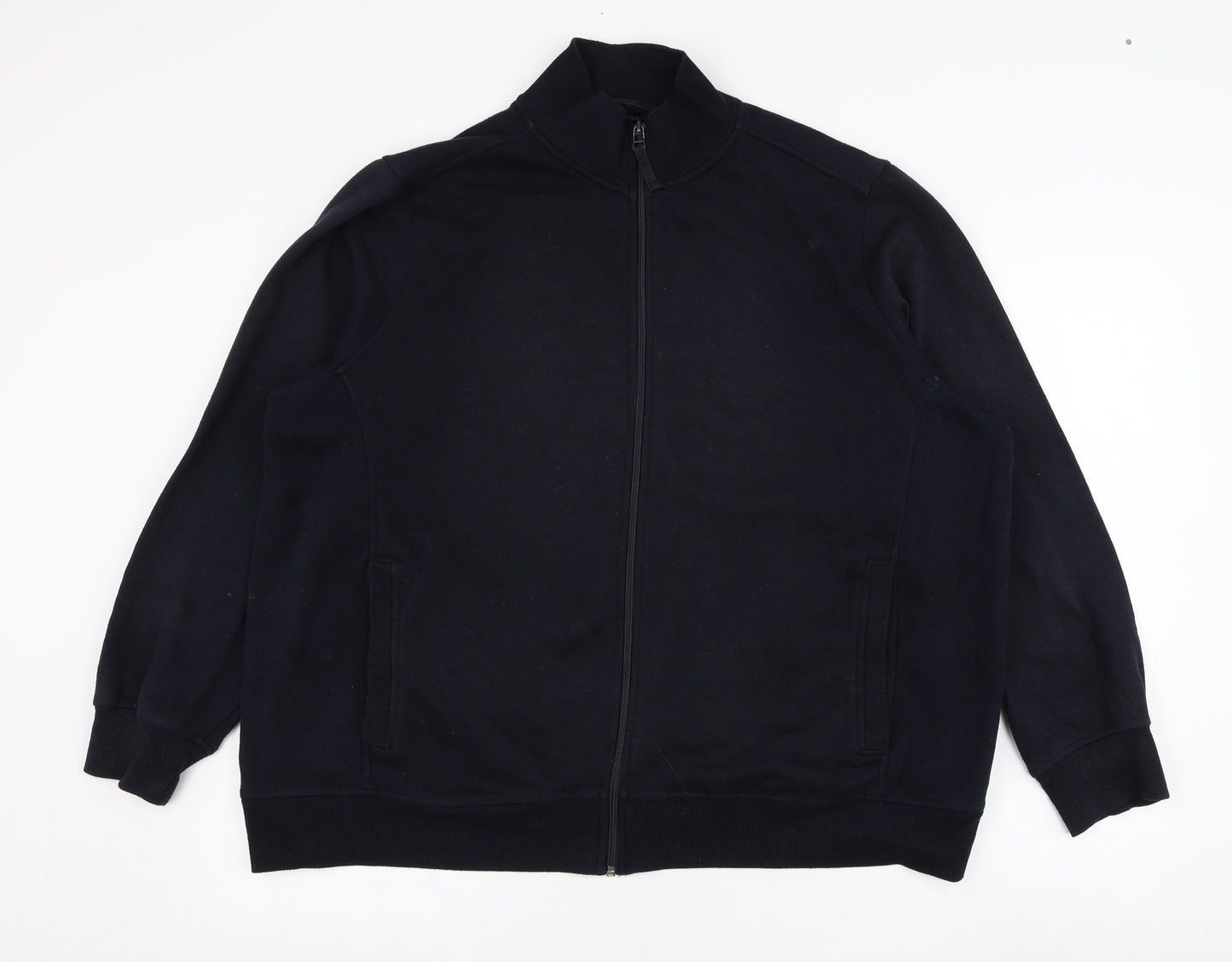 BM Mens Blue  Polyester Full Zip Sweatshirt Size XL