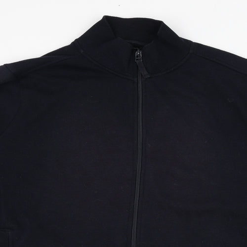 BM Mens Blue  Polyester Full Zip Sweatshirt Size XL