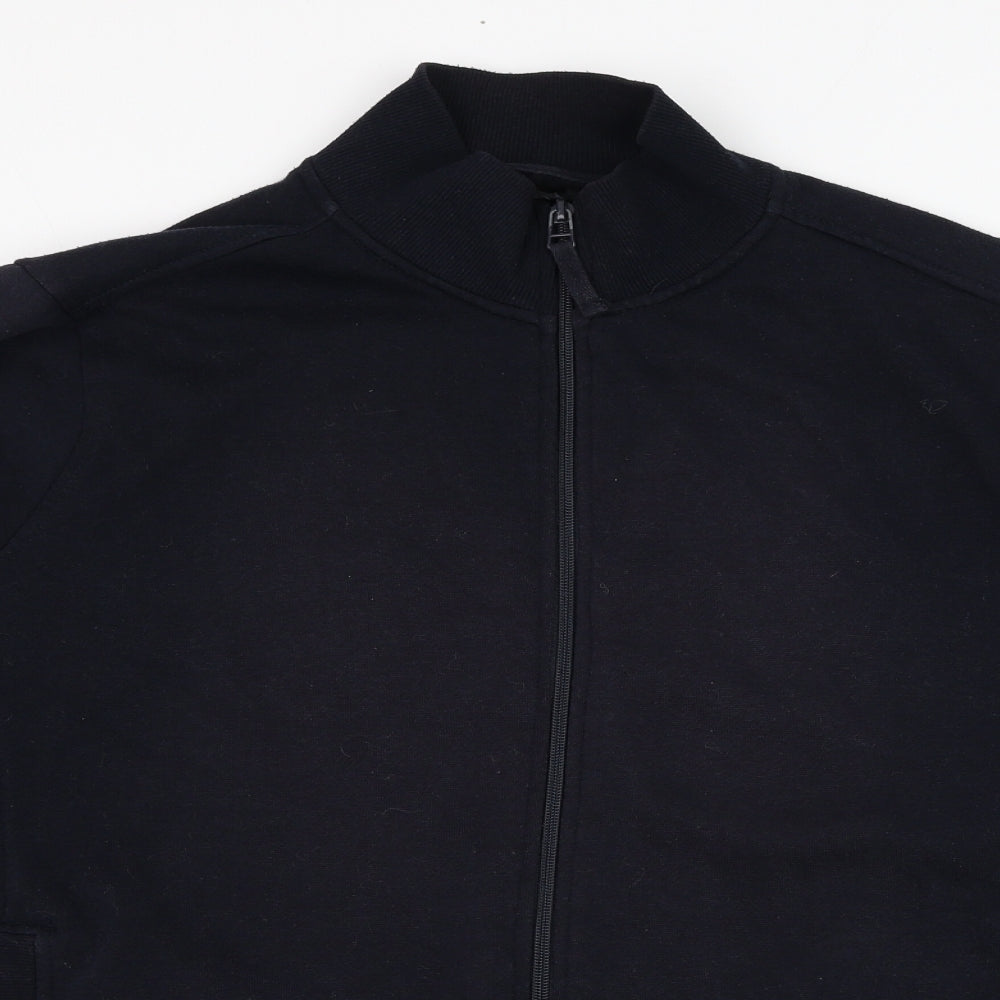 BM Mens Blue  Polyester Full Zip Sweatshirt Size XL