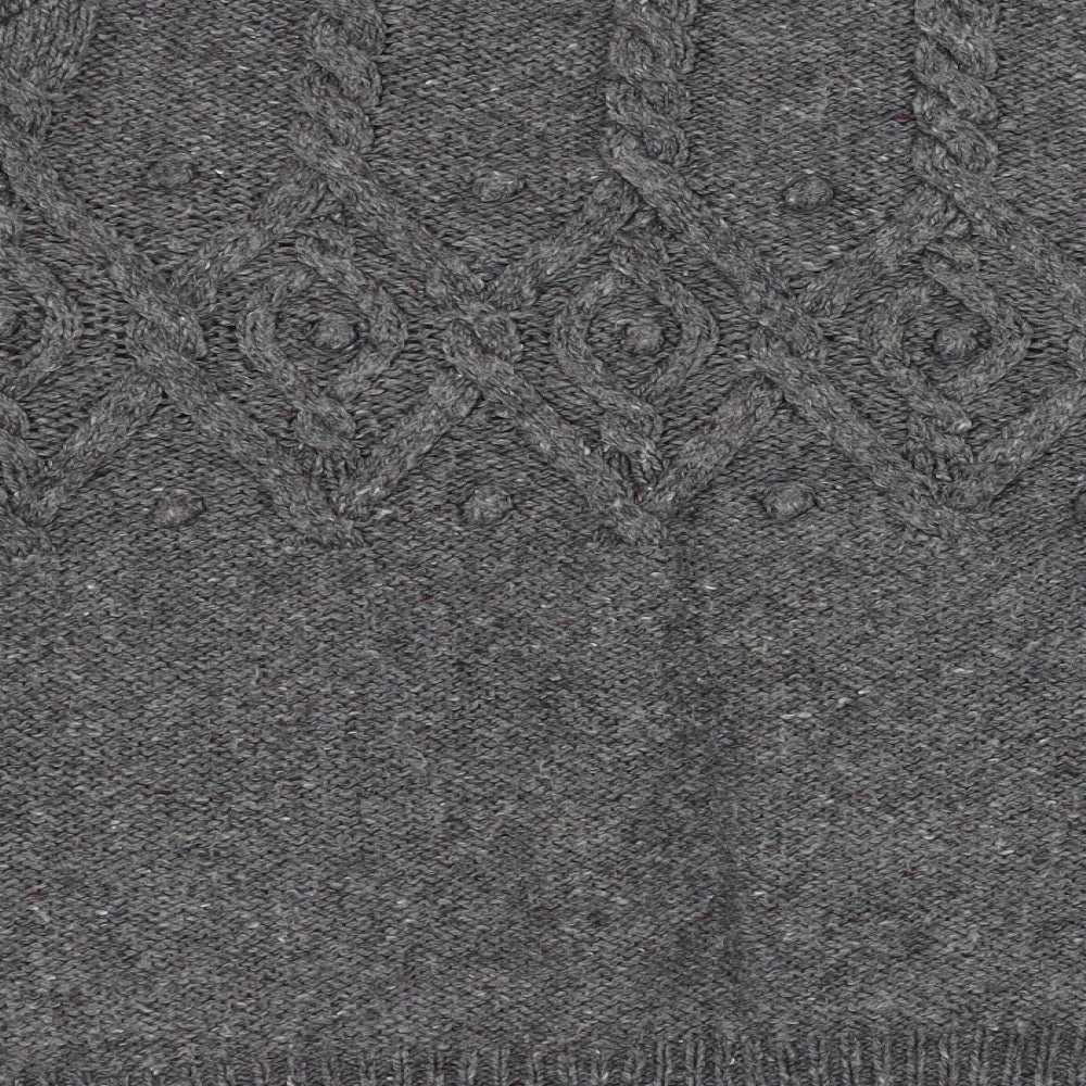 Papaya Womens Grey Round Neck  Acrylic Pullover Jumper Size 16