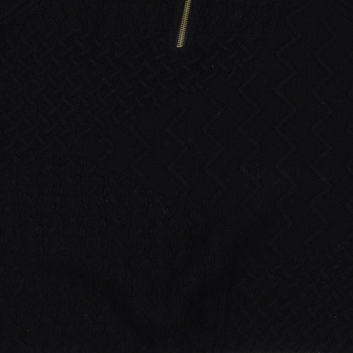 NEXT Womens Black Round Neck  Acrylic Pullover Jumper Size 18