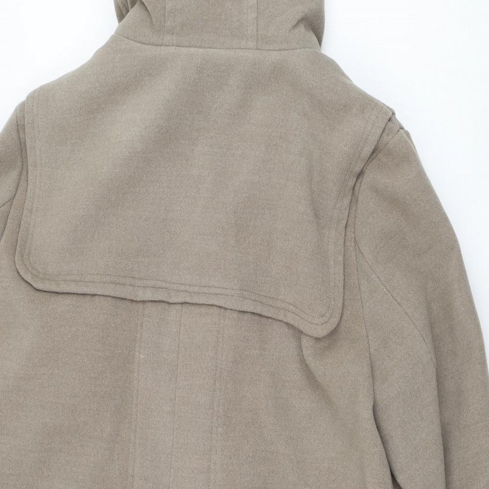 NEXT Womens Brown   Overcoat Coat Size 14  Zip