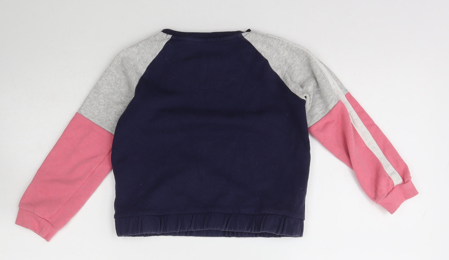 F&F Girls Blue  Cotton Pullover Sweatshirt Size 5-6 Years  Pullover - THIS GIRL CAN