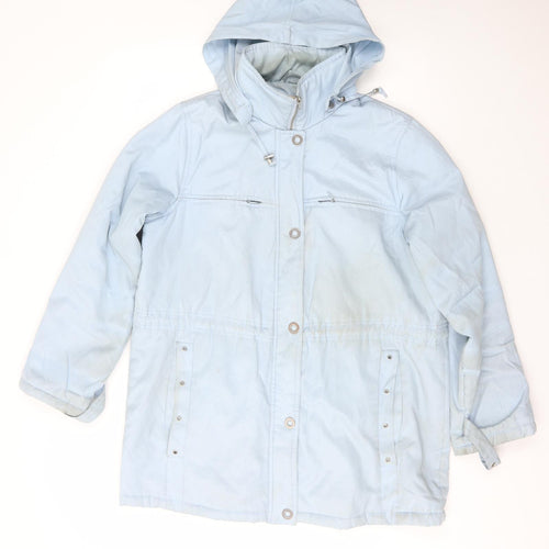 Daxon Womens Blue   Anorak Coat Size L  Zip