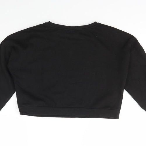 Primark Girls Black  Cotton Pullover Sweatshirt Size 11-12 Years  Pullover - Friends