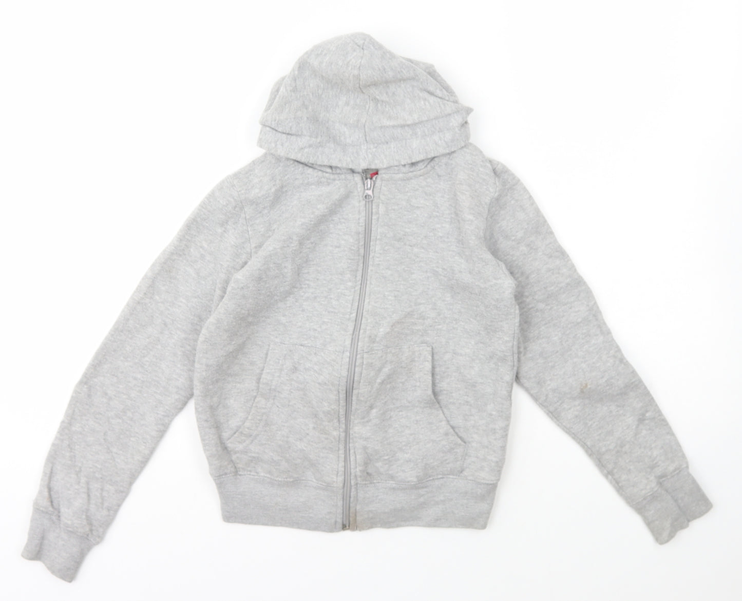 Feva Diva  Boys Grey  Polyester Full Zip Hoodie Size 7-8 Years  Zip