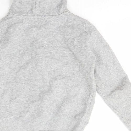 Feva Diva  Boys Grey  Polyester Full Zip Hoodie Size 7-8 Years  Zip