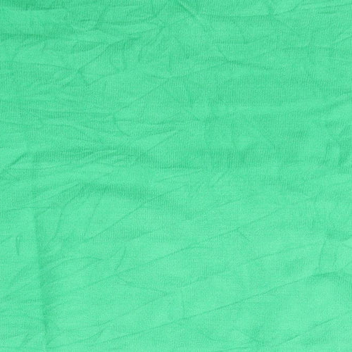 Marks and Spencer Womens Green V-Neck  Viscose Pullover Jumper Size 16
