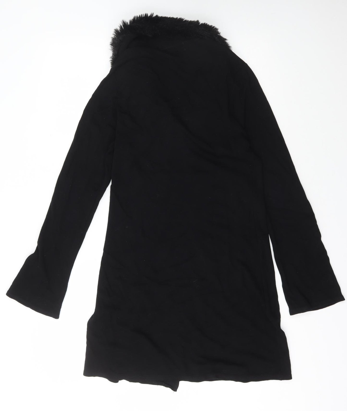 Great Feeling Womens Black V-Neck  Viscose Cardigan Jumper Size 10