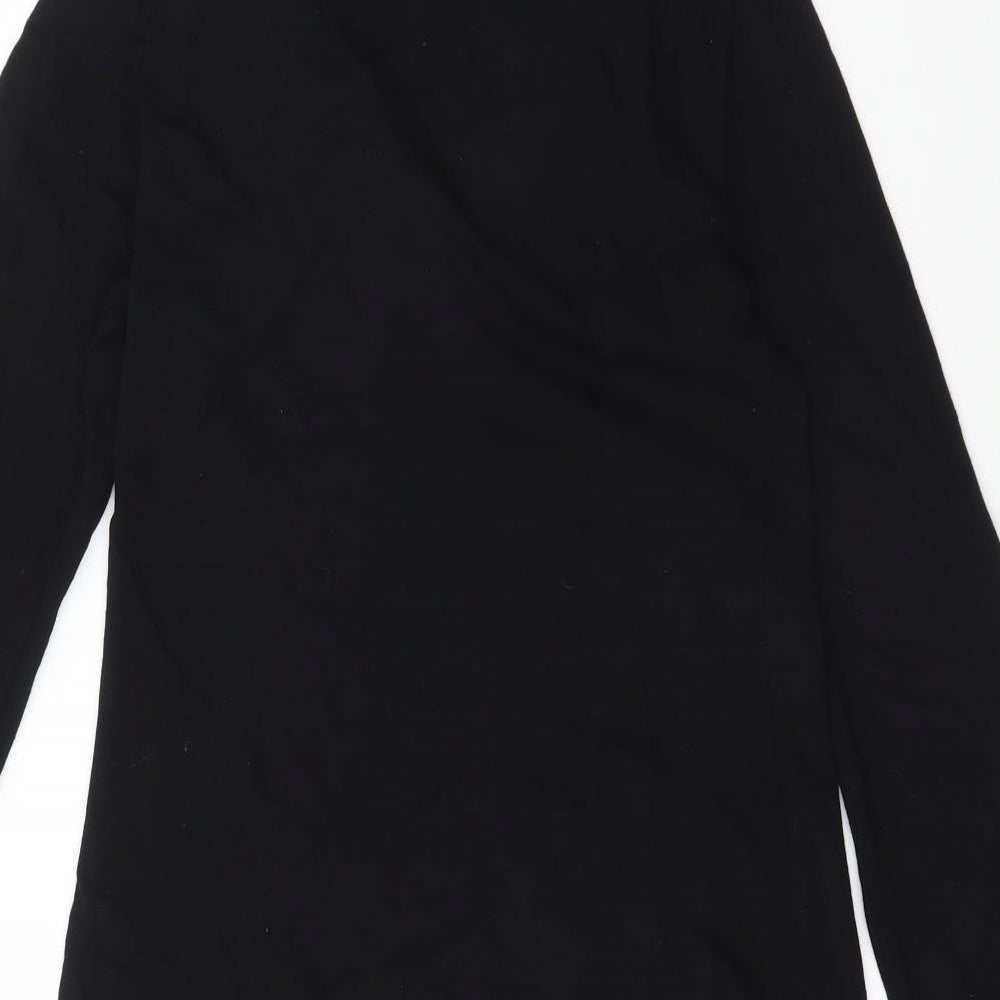 Great Feeling Womens Black V-Neck  Viscose Cardigan Jumper Size 10