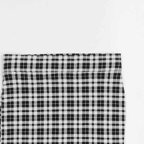 New Look Girls Black Plaid Cotton A-Line Skirt Size 10-11 Years  Regular