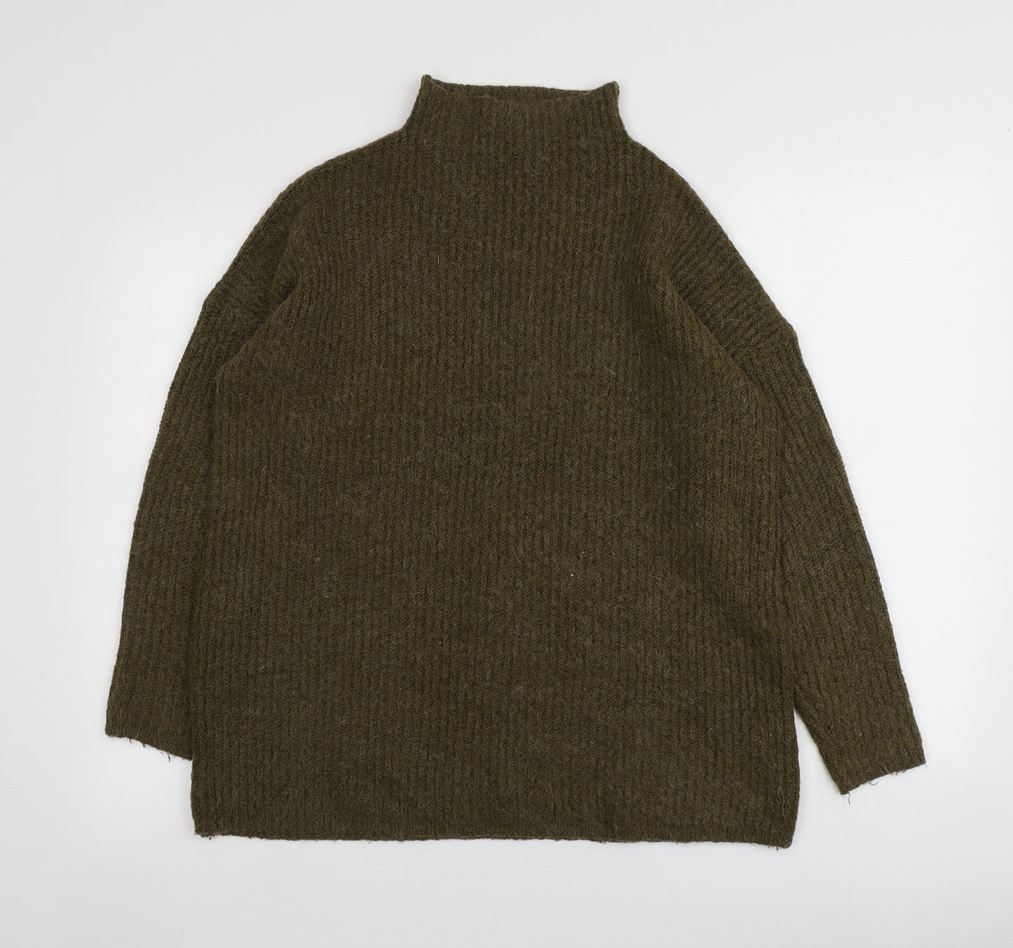 Atmosphere Womens Green Boat Neck  Acrylic Pullover Jumper Size 14