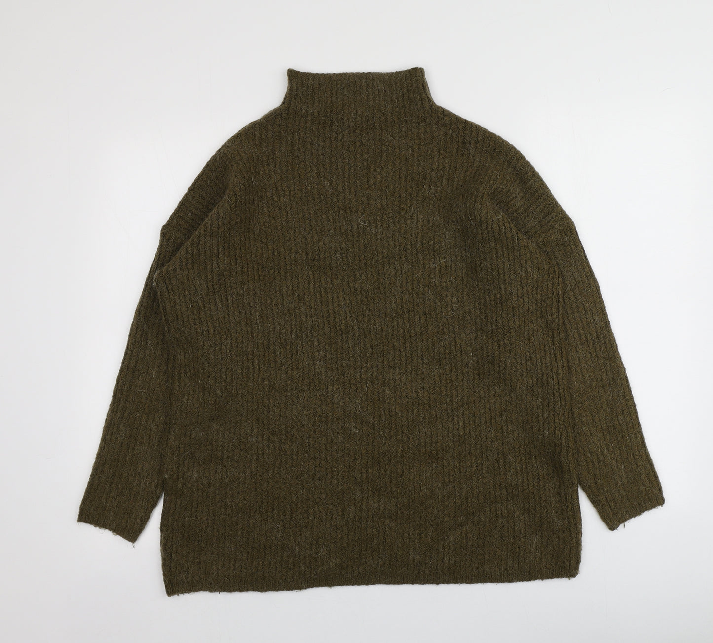 Atmosphere Womens Green Boat Neck  Acrylic Pullover Jumper Size 14