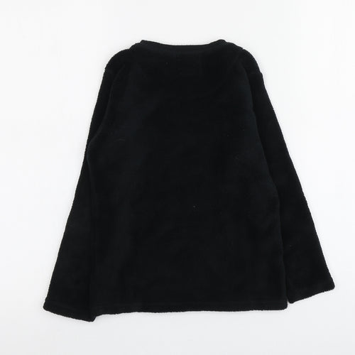 Primark Boys Black Geometric 100% Polyester Pullover Sweatshirt Size 7-8 Years