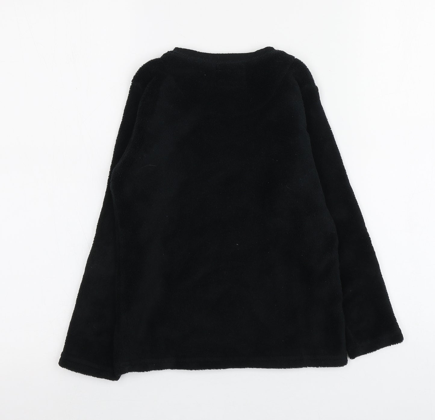 Primark Boys Black Geometric 100% Polyester Pullover Sweatshirt Size 7-8 Years