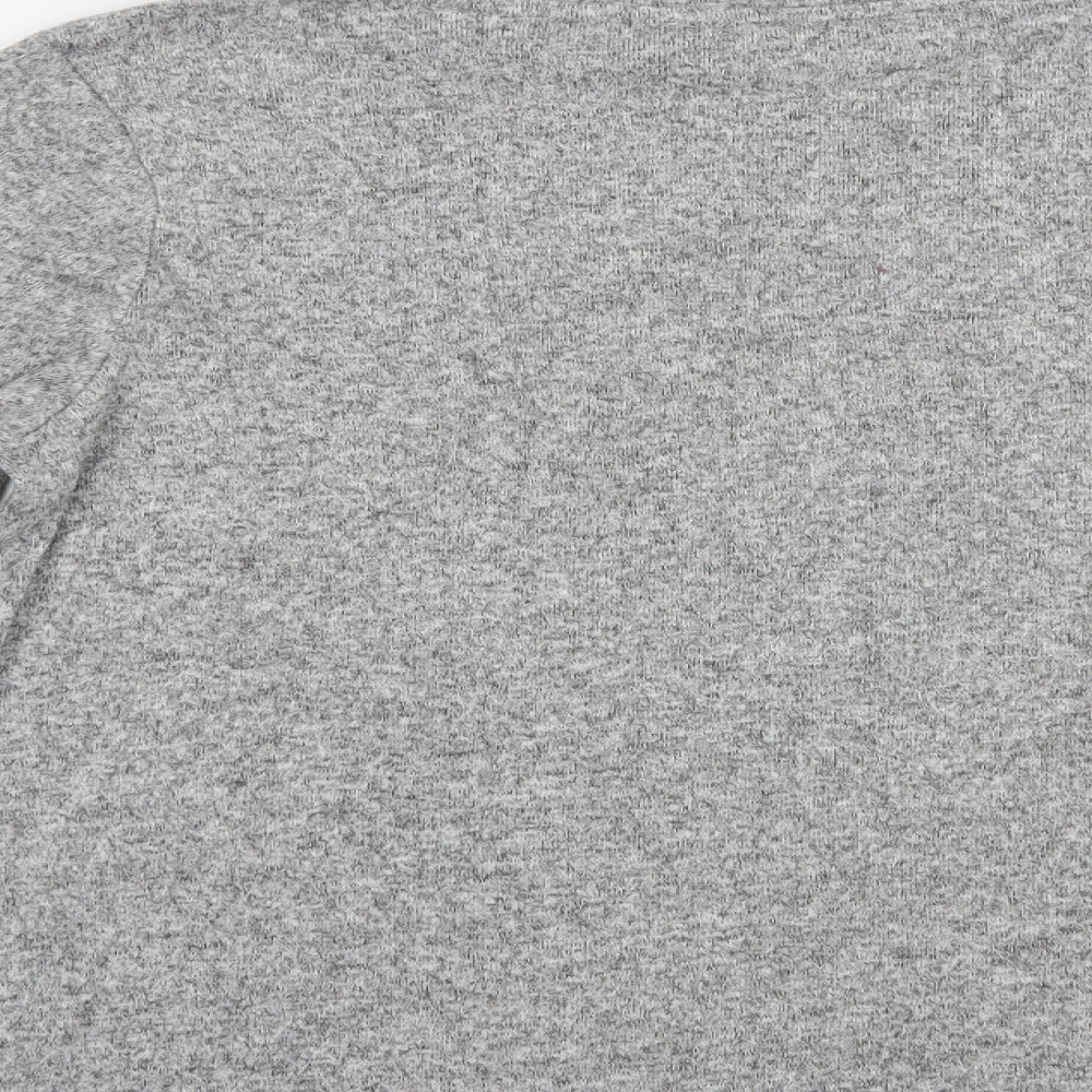 Zara Womens Grey  Viscose Pullover Sweatshirt Size L  Pullover