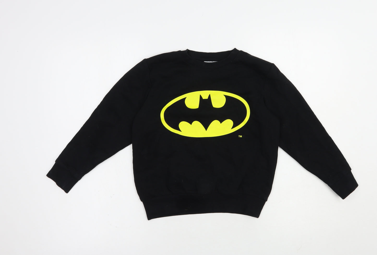 NEXT Boys Black  Cotton Pullover Sweatshirt Size 6-7 Years  Pullover - Batman