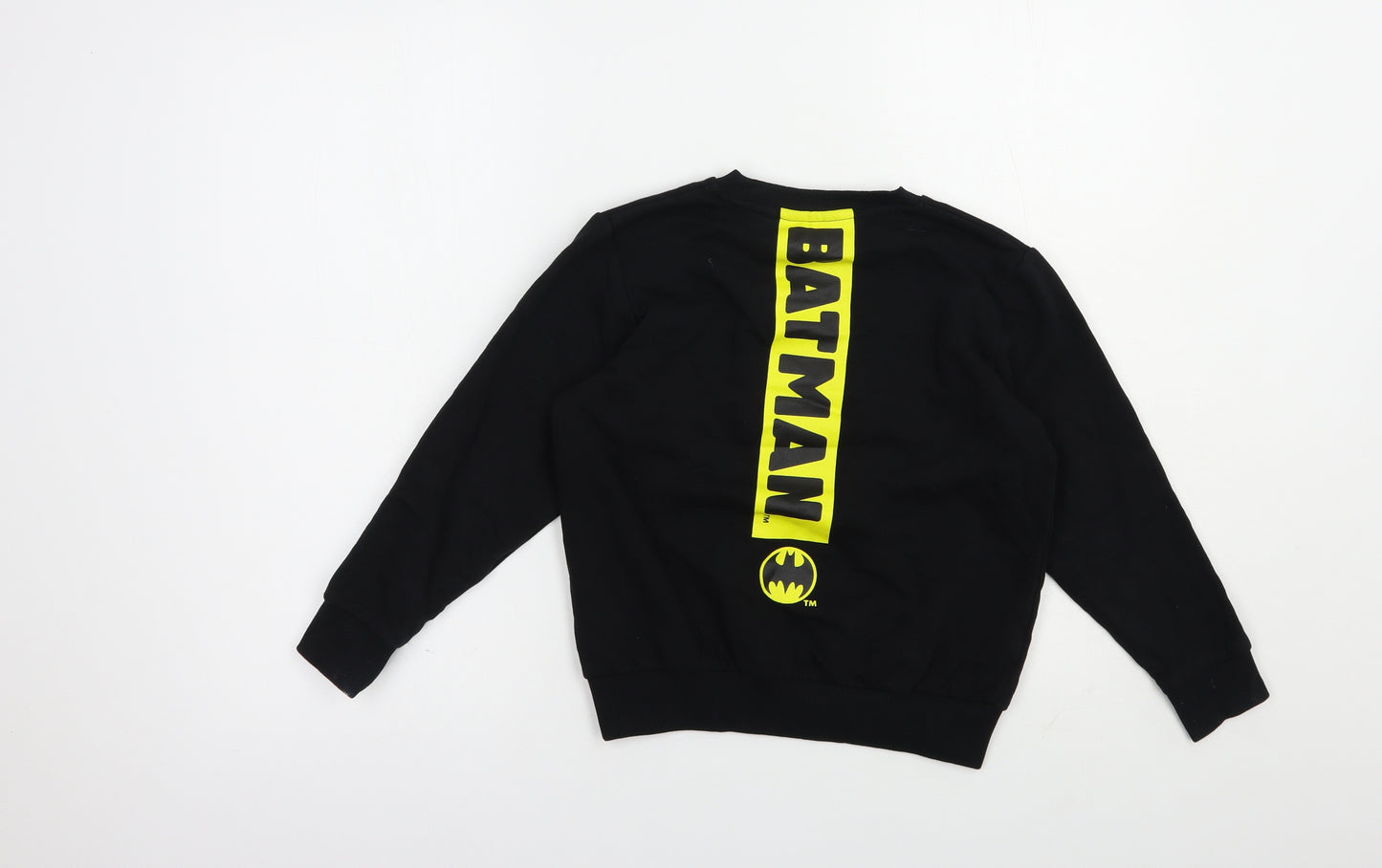 NEXT Boys Black  Cotton Pullover Sweatshirt Size 6-7 Years  Pullover - Batman