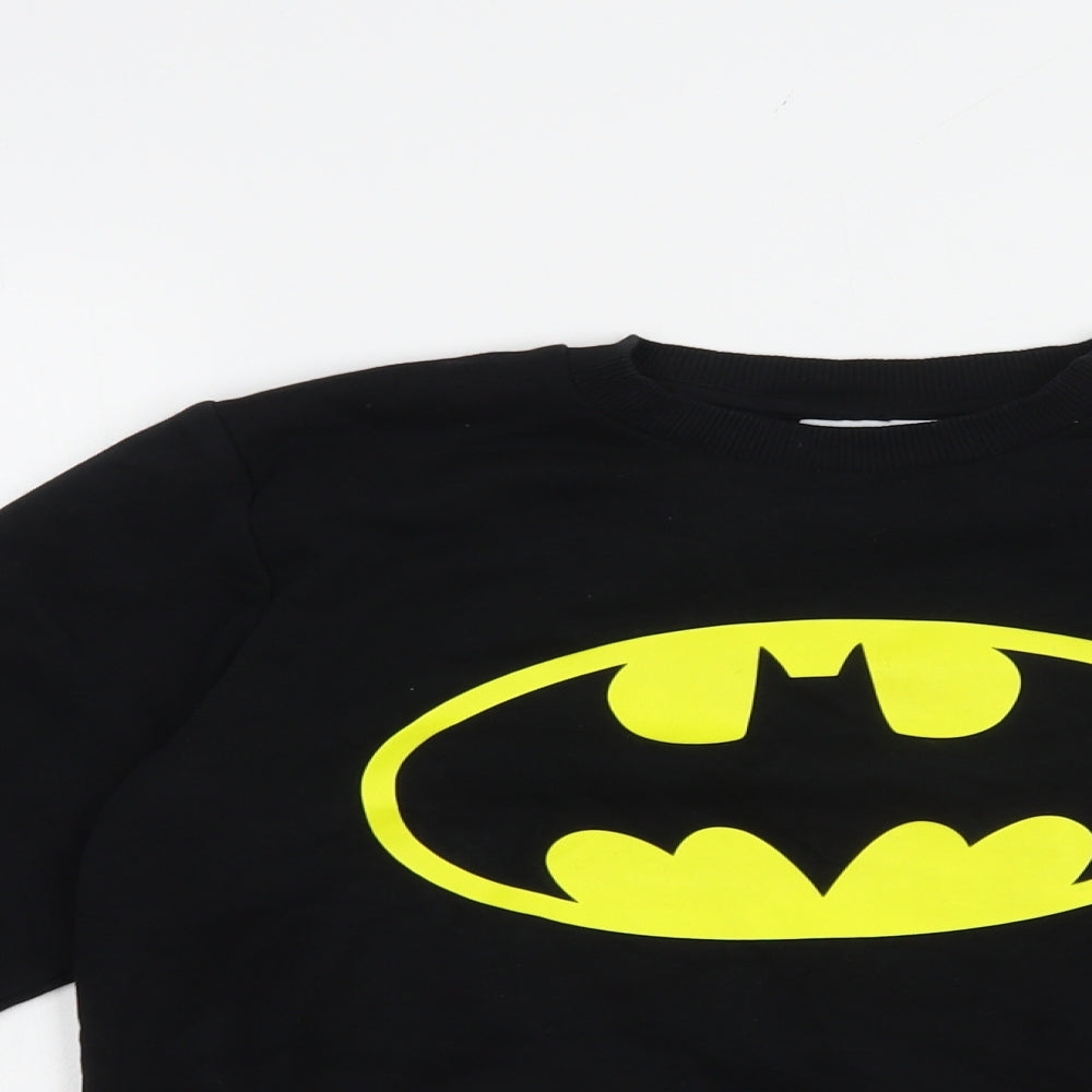 NEXT Boys Black  Cotton Pullover Sweatshirt Size 6-7 Years  Pullover - Batman