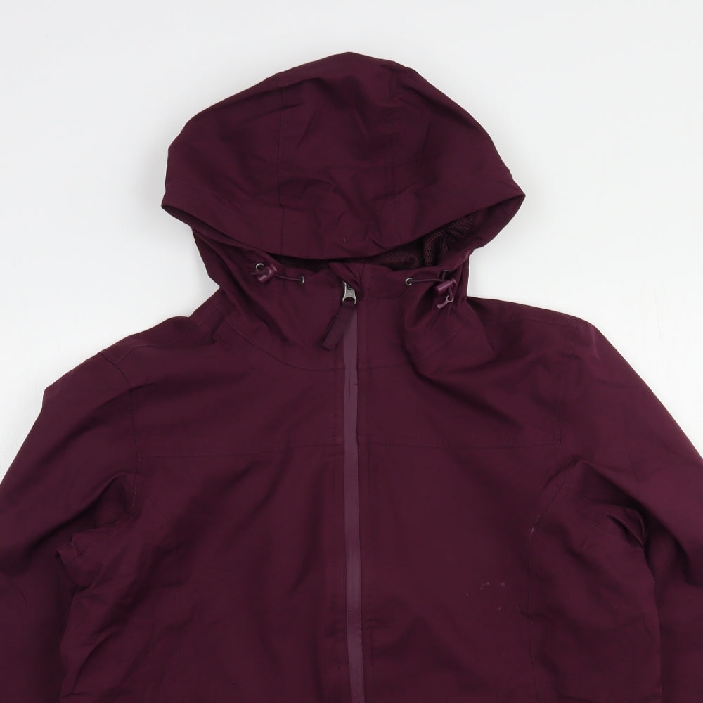 Crane Womens Purple   Windbreaker Jacket Size 8  Zip