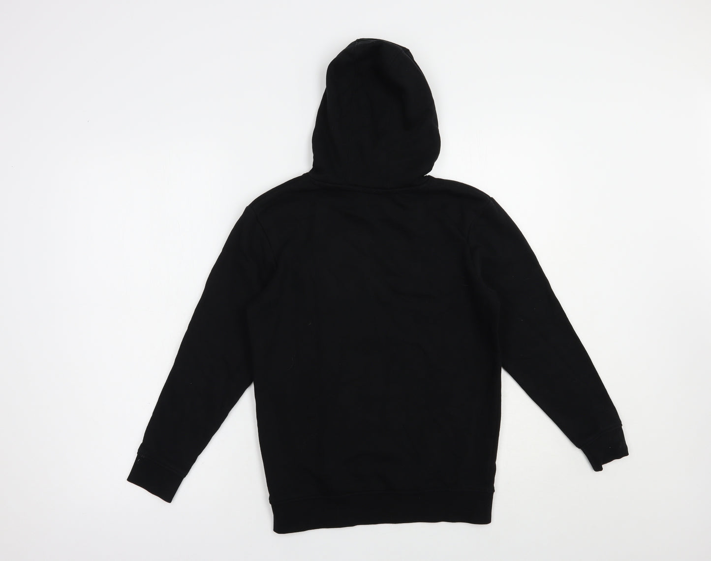 George Boys Black  Cotton Pullover Hoodie Size 10-11 Years  Pullover - Unlimited Vibes