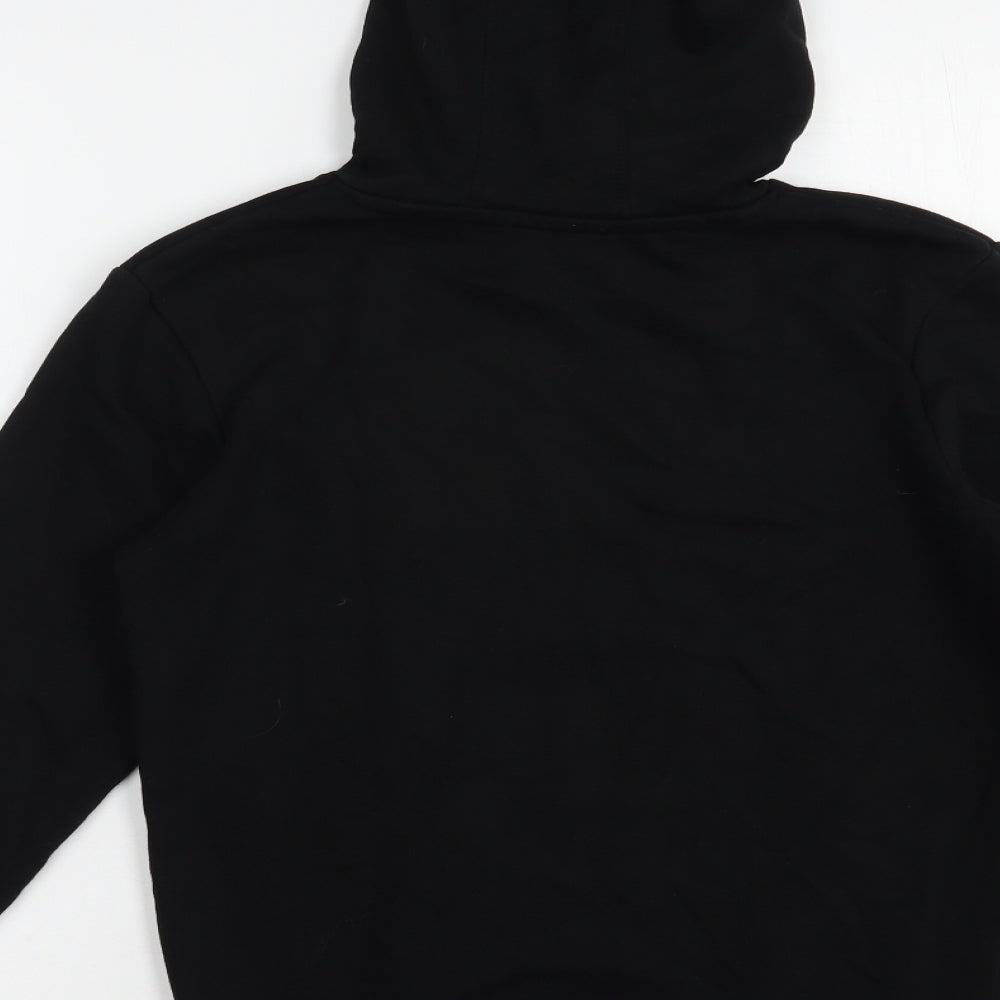 George Boys Black  Cotton Pullover Hoodie Size 10-11 Years  Pullover - Unlimited Vibes