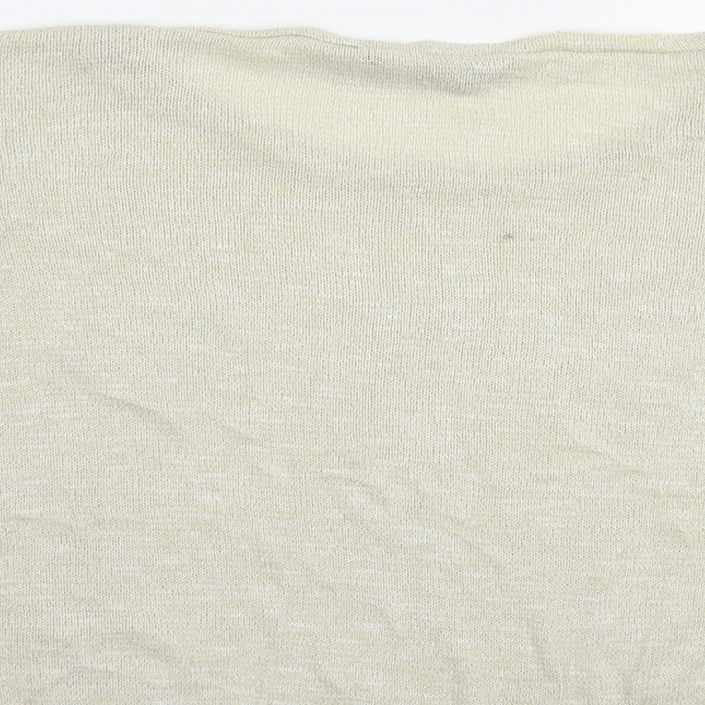 New Look Womens Beige Boat Neck  Viscose Pullover Jumper Size 22   - Hearts