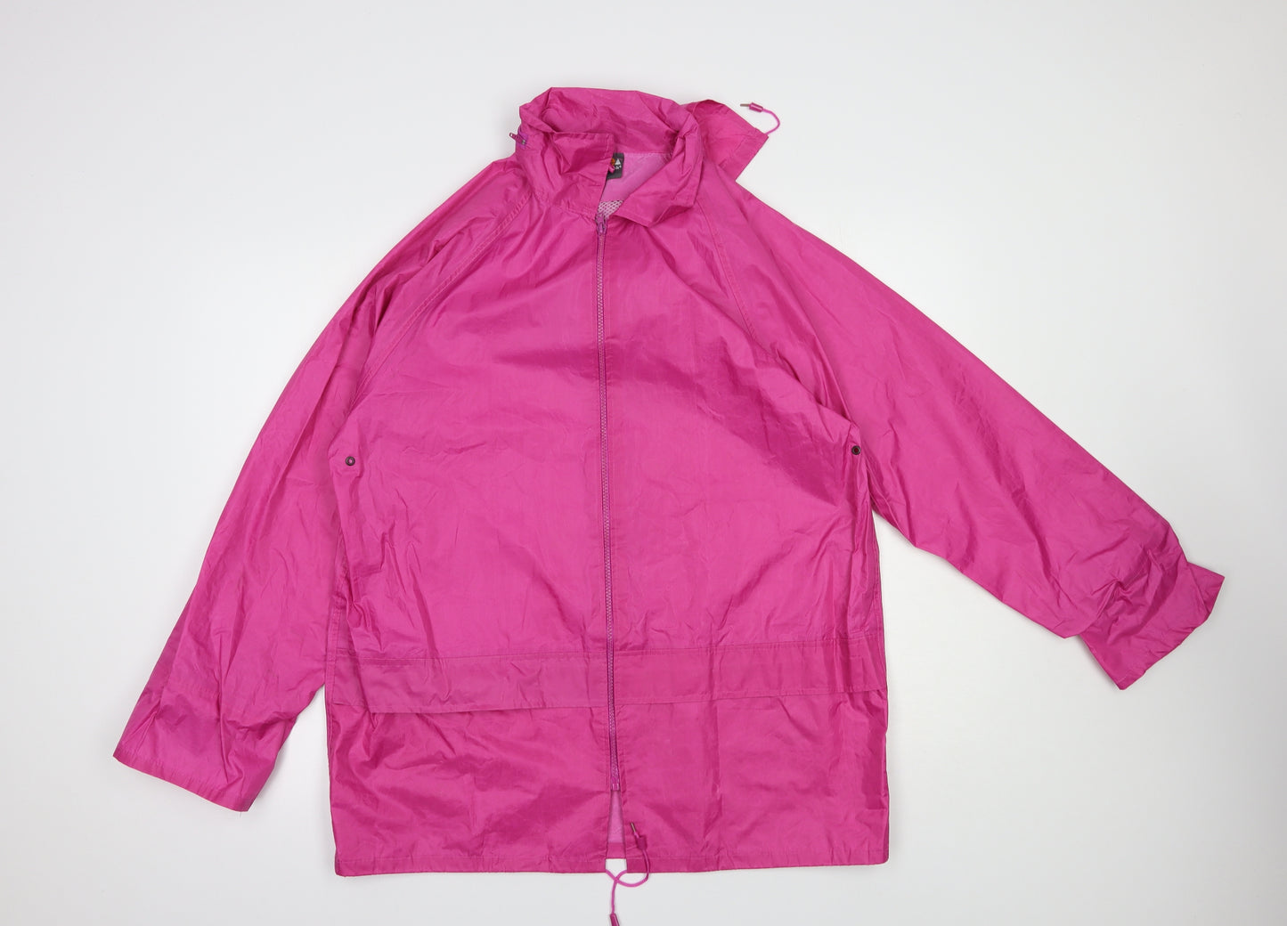 Alpine Trek Womens Pink   Rain Coat Jacket Size L  Zip