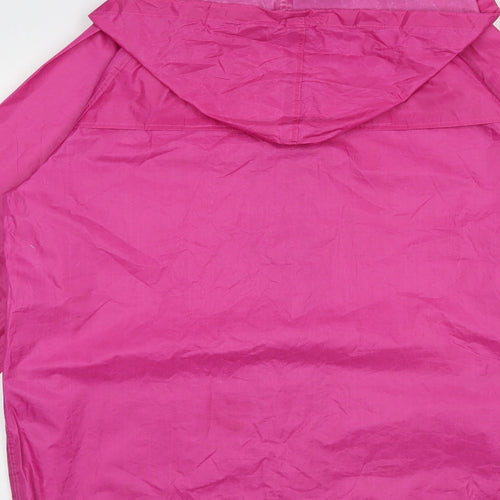 Alpine Trek Womens Pink   Rain Coat Jacket Size L  Zip