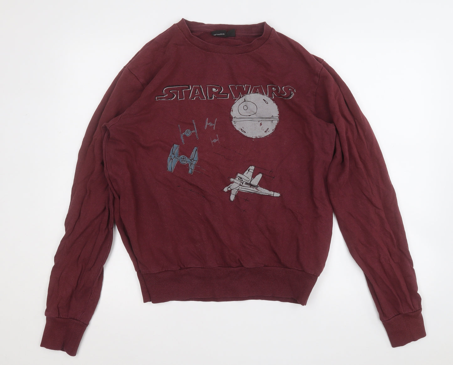 Cedar Wood State Mens Purple  Cotton Pullover Sweatshirt Size M   - STAR WARS