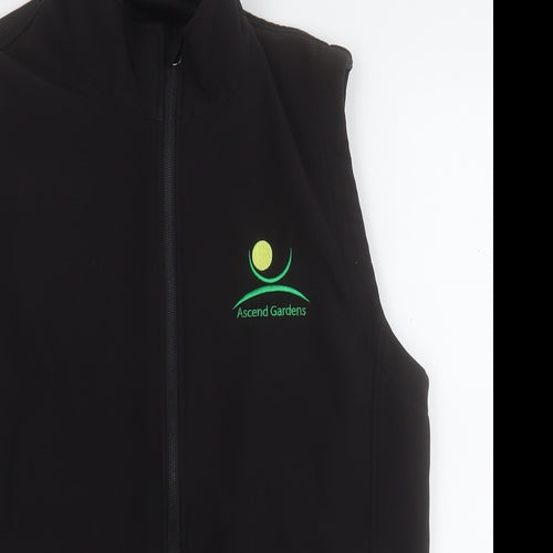 Result Mens Black   Gilet Jacket Size M  Zip - Ascend Gardens