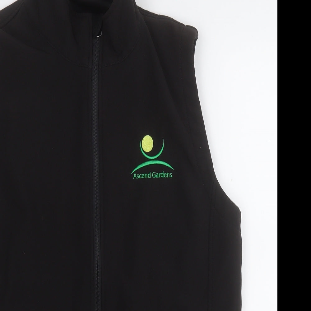 Result Mens Black   Gilet Jacket Size M  Zip - Ascend Gardens
