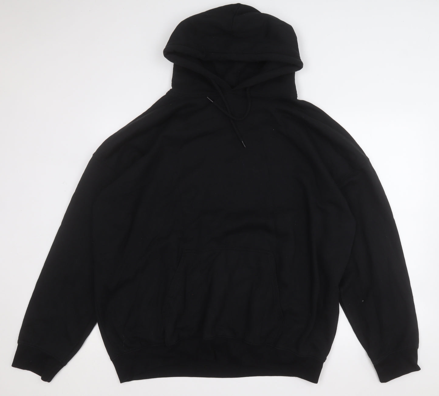 Boohoo Mens Black  Cotton Pullover Hoodie Size L   - Heart Oversized