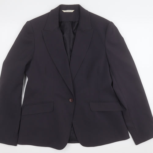 George Womens Grey   Jacket Blazer Size 14  Button