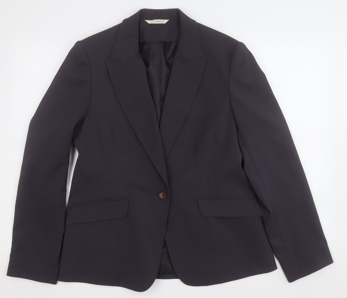 George Womens Grey   Jacket Blazer Size 14  Button