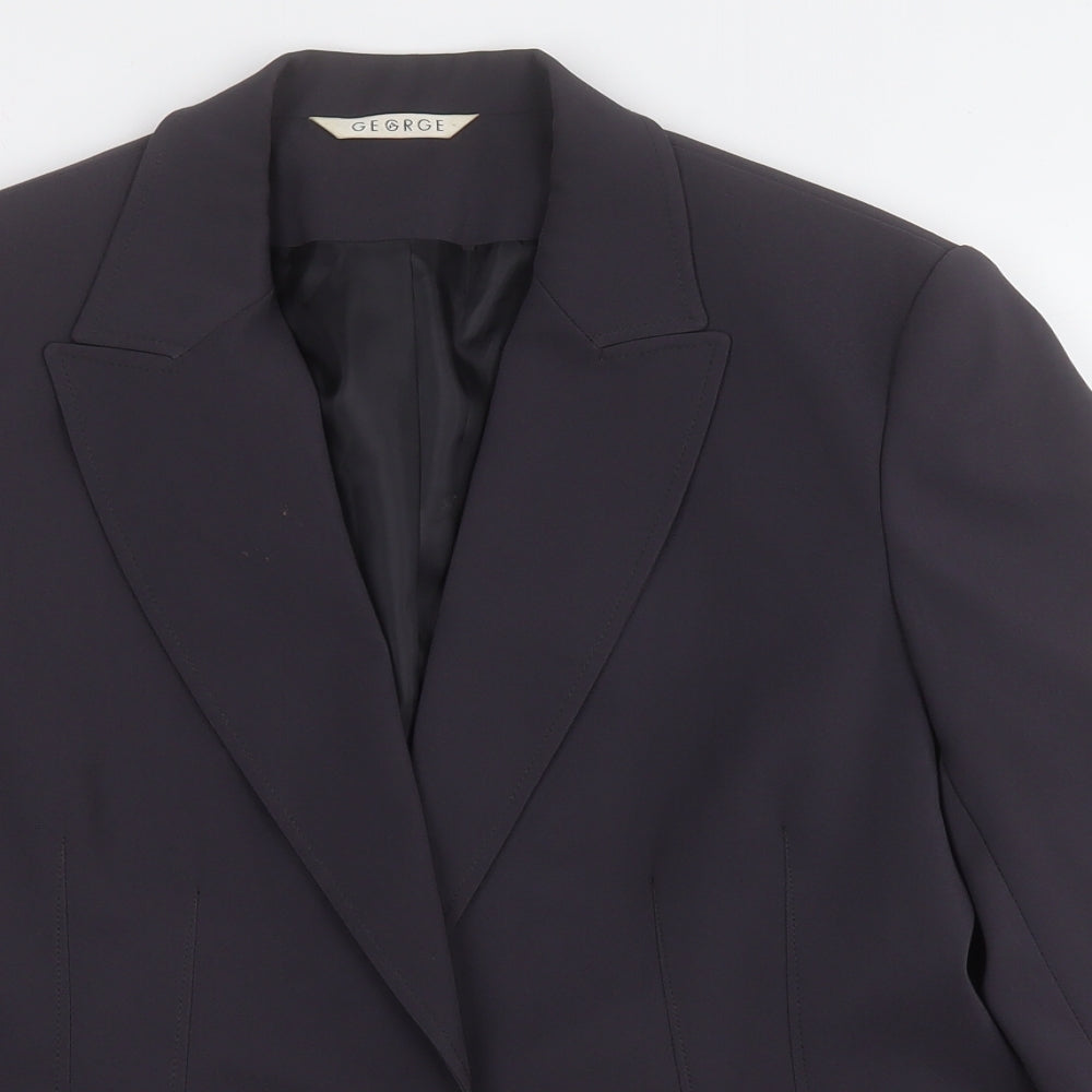 George Womens Grey   Jacket Blazer Size 14  Button