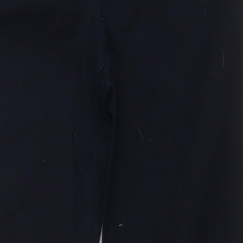 M&Co Womens Black  Cotton Straight Jeans Size 10 L27 in Regular