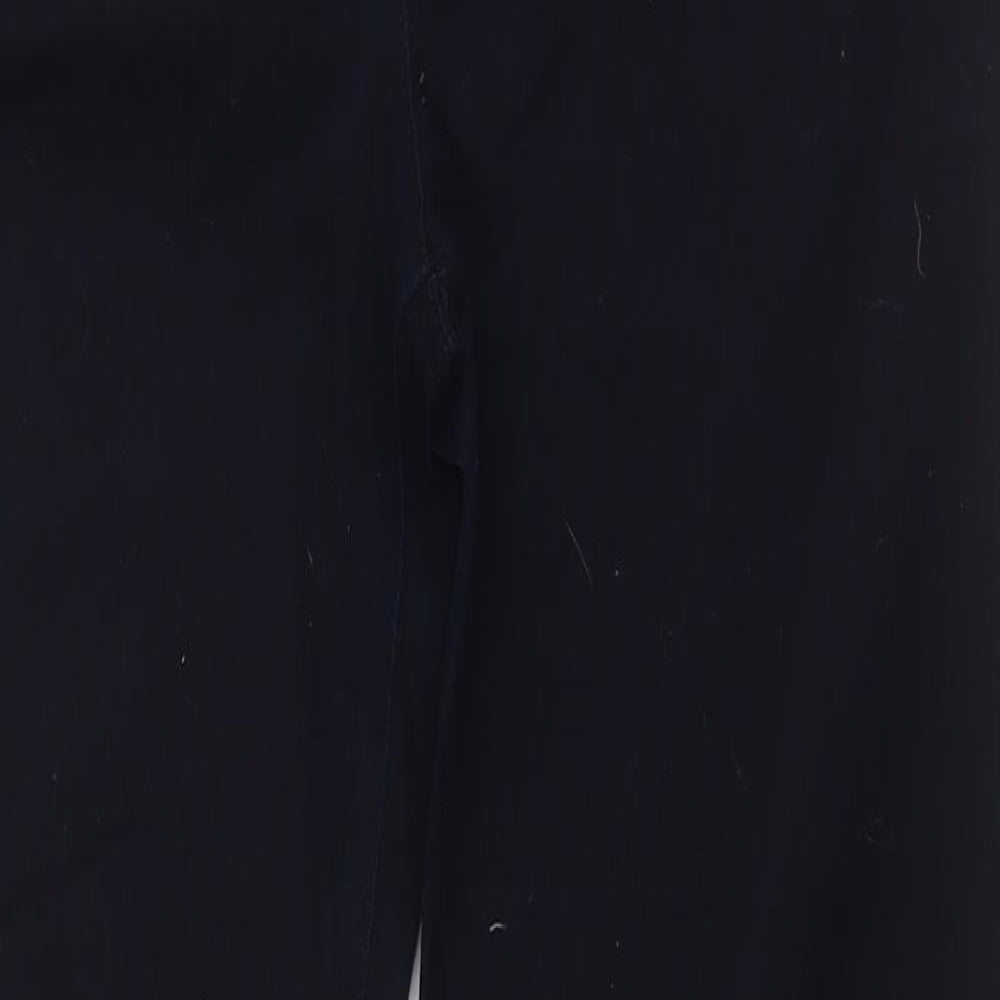M&Co Womens Black  Cotton Straight Jeans Size 10 L27 in Regular