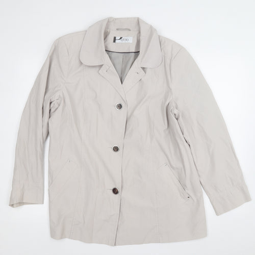 BHS Womens Grey   Trench Coat Coat Size 20