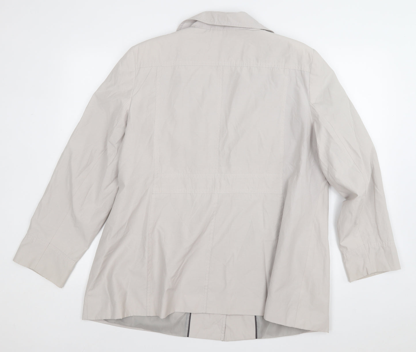 BHS Womens Grey   Trench Coat Coat Size 20