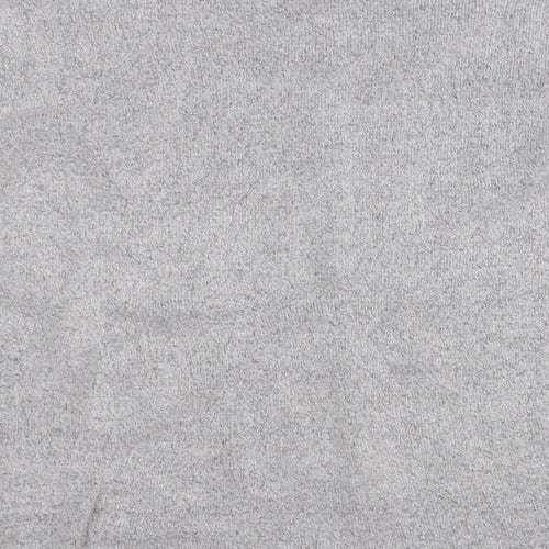 Marks and Spencer Womens Grey Round Neck  Acrylic Pullover Jumper Size 10